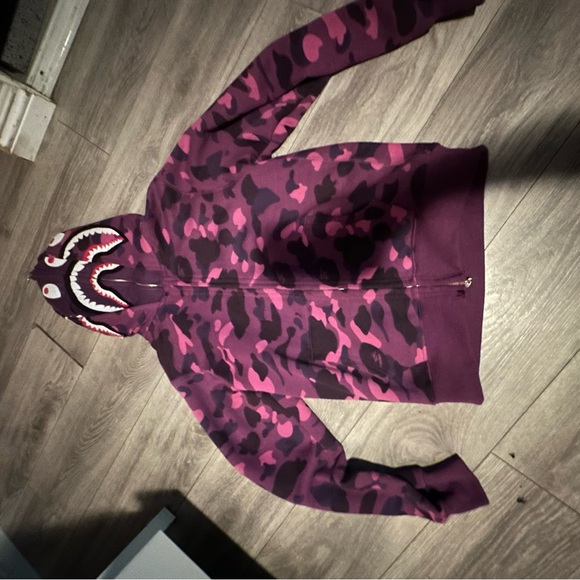 Purple bape hoodie